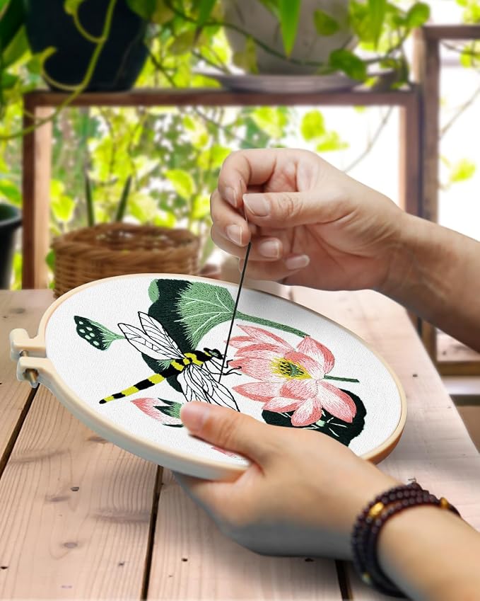 TINDTOP Embroidery Kit for Beginners Adult, Hummingbird Embroidery Kit | - Image 4