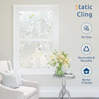 rabbitgoo Window Privacy Film, Frosted Glass Window Film, 23.6" x 157.4" | 3D - Image 8