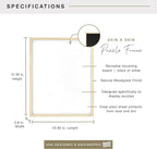 MCS 24x30 Puzzle Frame for Finished Puzzles, Natural Woodgrain Vertical & - Image 3