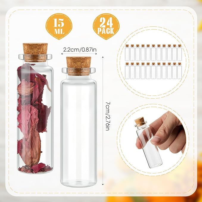 Patelai 48 Pcs Small Glass Jars - Image 2