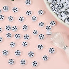 100pcs Sports Polymer Clay Beads Football Beads DIY Jewelry Making - Image 5