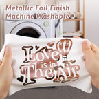 Gatichetta Metallic HTV 12" X 6ft Heat Transfer Vinyl Roll Rose Gold Foil Iron - Image 4