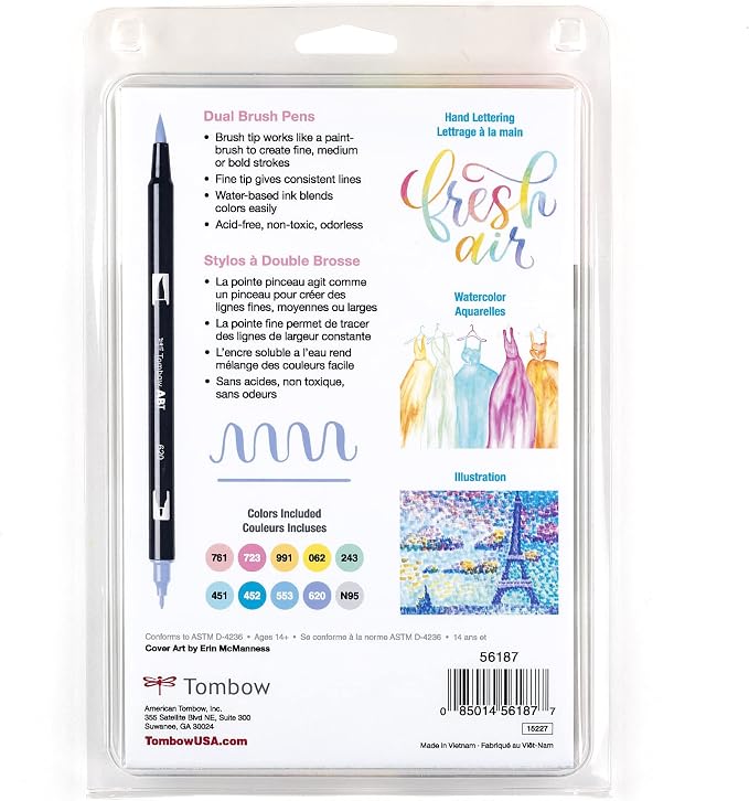 Tombow 56187 Dual Brush Pen Art Markers, Brush and Fine Tip Markers - Image 11