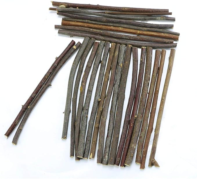 TKOnline 100Pcs Craft Sticks, 10cm 0.1-0.2 Inch in Diameter Wood Log Sticks - Image 5