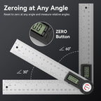 GemRed 82305 Digital Angle Finder GemRed Protractor Stainless steel 7inch 200mm - Image 6