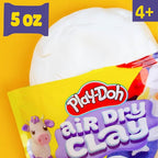 Play-Doh Brand Air-Dry Clay, 5 oz. Air and Modeling Clay Bag, Arts and Crafts - Image 3