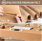 Tan Felt Fabric Sheet 108" X 36", 1.4mm Thick Large Soft Durable Flexible Craft - Image 5