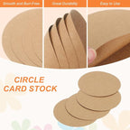 MECCANIXITY 24 Pcs Circle Card Stock, 3.9 Inch Round Cutouts Paper Thick - Image 3