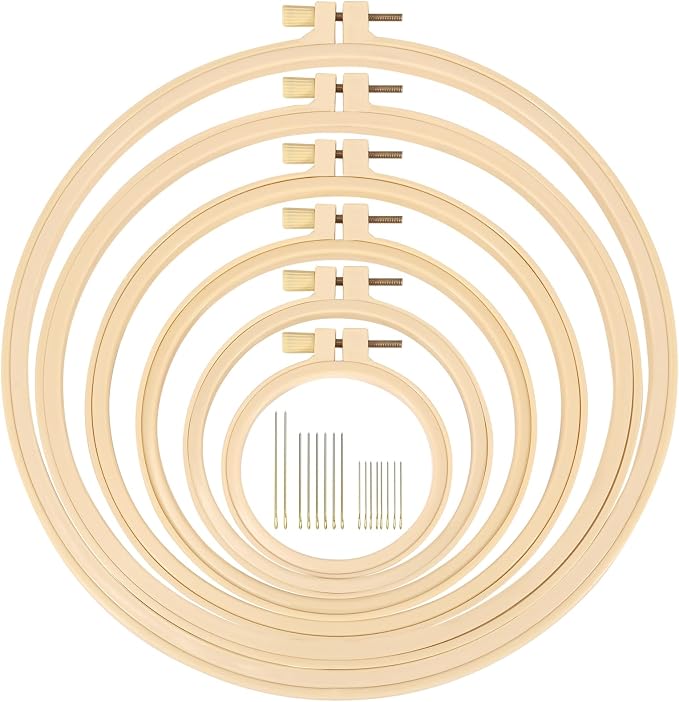 Caydo 6 Pieces Embroidery Hoops 3 Inch to 10 Inch Cross Stitch Hoop Small by Caydo