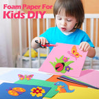 Pangda 100 Pcs 20 Colors EVA Craft Foam Sheet 9 x 12 Inch EVA Foam Crafts Paper - Image 4