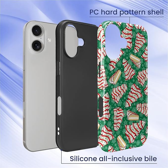 Case for iPhone 17, Scratch Resistant Hybrid Double Layer Hard Shell，Christmas - Image 2