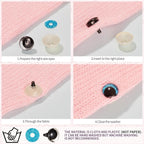 MUCUNNIA 120pcs 18mm 3D Sparkle Moon Safety Eyes - Image 4