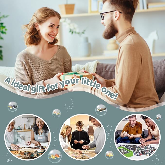 500 Piece Puzzle for Adults –Raccoon Grandpa Telling Stories Jigsaw Puzzles 500 - Image 6