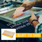 Barydat 6 Pcs Rubber Screen Printing Squeegee Wooden Ink Scraper 75 Durometer - Image 5