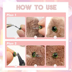 TOAOB 100pcs 3mm Glass Eyes Kits Mixed Colors - Image 4