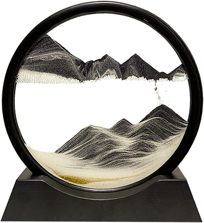 HYUGF Moving Sand Art Picture Decor, 3D Deep Sea Sandscape Liquid Motion by HYUGF