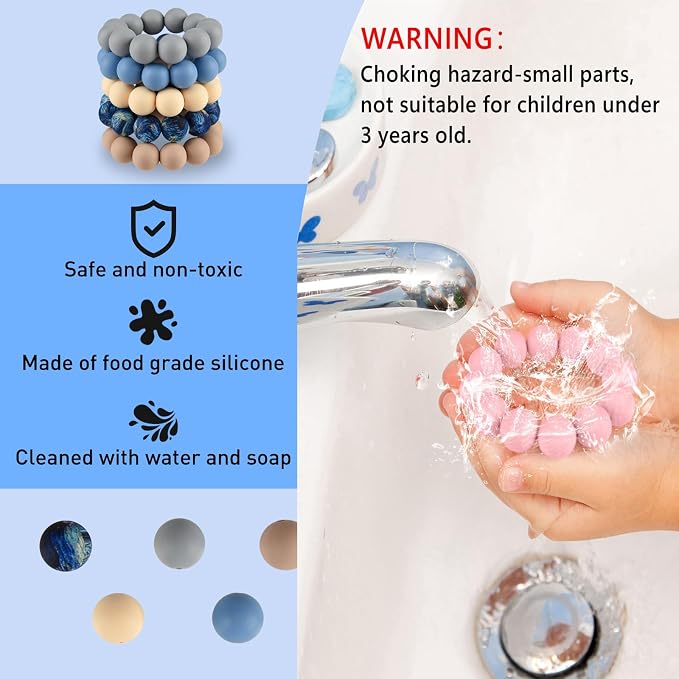 ASTARON 100 Pcs 15mm Silicone Beads - Image 3