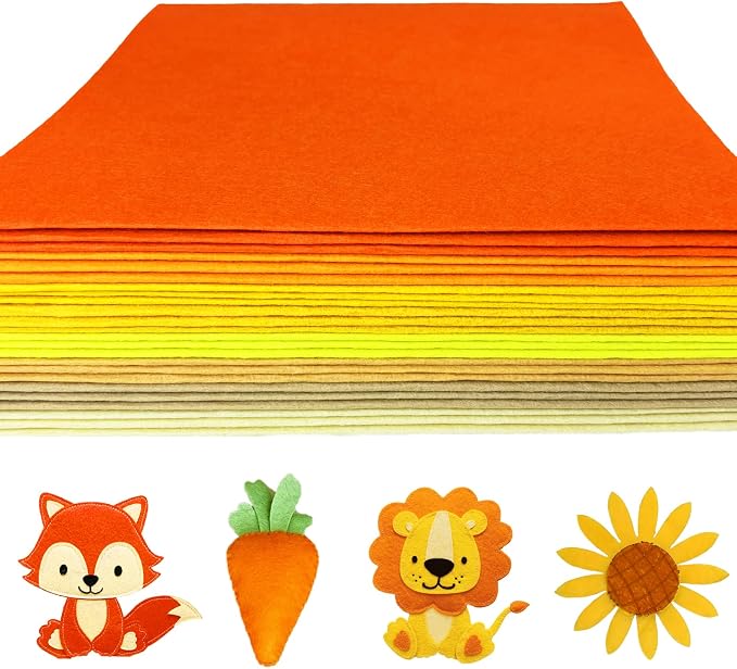 24 Pcs 11.8 x 35.4 Inch Wool Blend Felt Sheets by PURREITTI-EnjoyPrettyLife