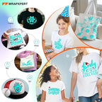 WRAPXPERT HTV Heat Transfer Vinyl Roll-12 x35ft Bright Teal Iron On Vinyl - Image 6