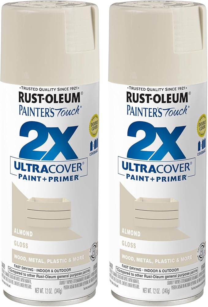 Rust-Oleum 334023-2PK Painter's Touch 2X Ultra Cover Spray Paint, 12 oz by Rust-Oleum