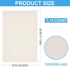 Cross Stitch Fabric 14 Count Aida Cloth 28 x 19 Inch Large Size Classic Reserve - Image 2