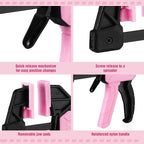 WORKPRO 6" Mini Bar Clamps for Woodworking, Light-Duty Screw-Change F Clamp - Image 5