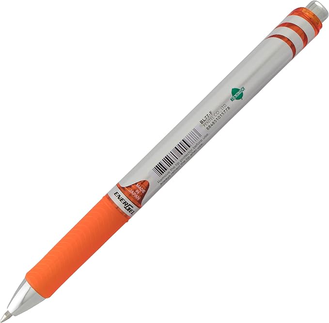 EnerGel RTX Retractable Liquid Gel Pen, Metal Tip, Medium Line, Box of 12 - Image 4