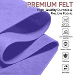 Soft Felt Fabric Sheet 18" x 36", 1.6mm Acrylic Craft Felt, Lavender | Soft - Image 6