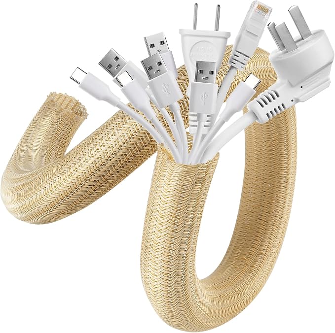 AGPTEK Cable Sleeve, Cable Management Desk Cord Cover Organizer Wire Hider by AGPTEK