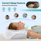 DUMOS Cervical Neck Pillow for Sleeping, Cooling Ergonomic Memory Foam Pillow - Image 6