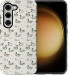 for Samsung Galaxy S23 Case, Cute Duck Pattern Glossy 2 in 1 Shockproof Bumper - Image 2