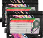 Custom Lightning Dragon Watercolor Pencil Pouch - Image 2