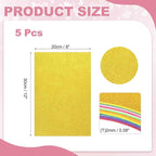 MECCANIXITY 5 Sheets Yellow Shiny Foam Sheets - Image 2