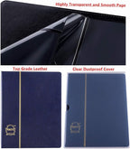 Ettonsun Leather 60-Pocket Paper Money Album Currency Holders - Image 4