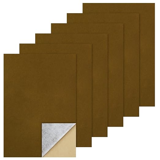 Biaungdo Brown Self Adhesive Felt Sheets, 8 x 12 Inch, Felts Fabric - Image 7