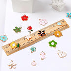 MARFOREVER 120 Pcs Spring Summer Flower Charms - Image 3