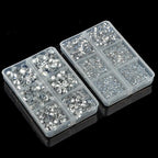 10000Pcs 2-Boxes Mixed Size Hot Fix Round Crystals Gems Glass Stones Hotfix - Image 5
