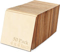 Blisstime 50PCS 4x4 Inch Wood Squares Unfinished Square Wood Pieces by Blisstime
