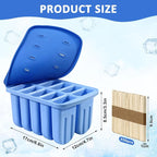 Popsicles Molds, 10 Cavity Silicone Popsicle Molds Easy-Release BPA-free - Image 2