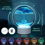 Meditation Sand lamp Liquid Motion 16 Color, Guided Visual Meditation Tool - Image 2