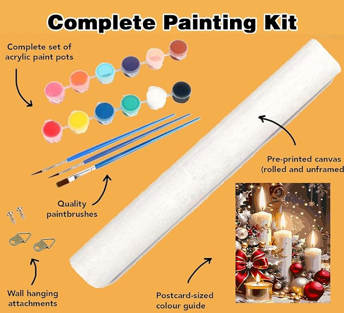 Meothan Paint by Numbers Kit for Adults Beginner 16x20 inch | Christmas Adult - Image 5