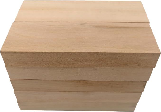 10PCS Basswood Carving Blocks, Whittling Wood Carving Kit, Unfinished Wooden - Image 3