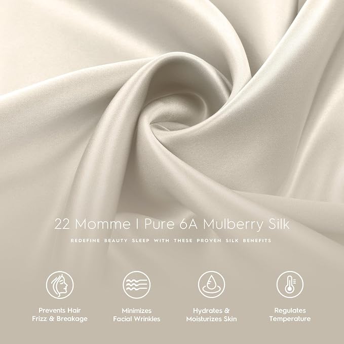 Tafts Pillow Cases - 22mm 100% Pure Mulberry 6A Silk Pillowcase - Image 6