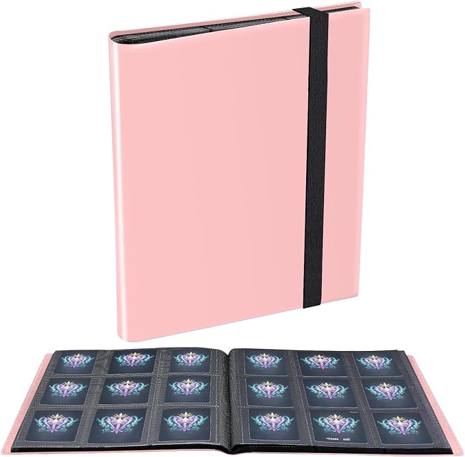 Card Binder, 360 Pockets Upgraded Trading Card Binders, Cards Collection Binder by JIQEZNL