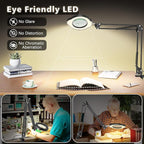 Magnifying Glass with Light and Clamp, 15X 10X Desk Magnifying Lamp, 84 LED - Image 4