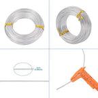 Fashewelry 328 Feet 15 Gauge Aluminum Wire Silver Bendable Metal Craft Wire - Image 2