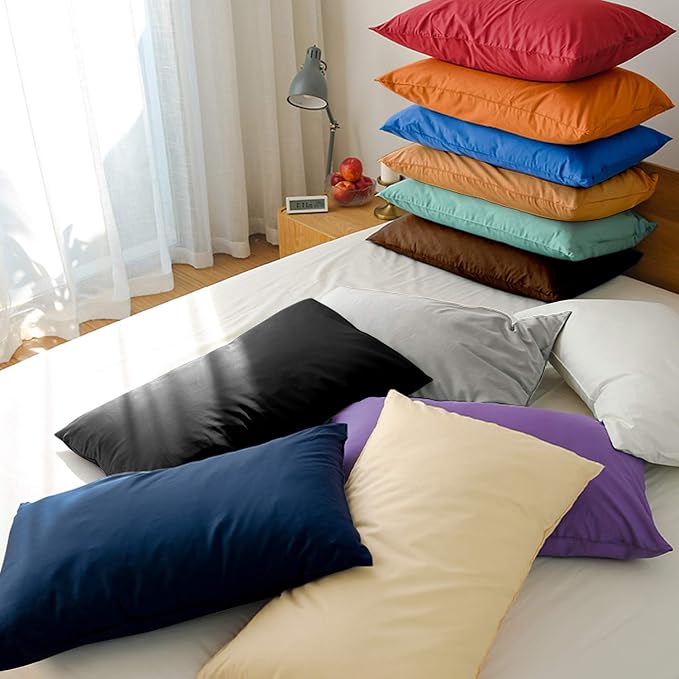 FLXXIE King Pillow Cases Set of 2, Soft Microfiber Pillow Covers - Image 4