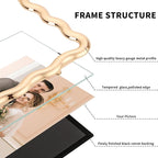 Gold 4 x 6'' High-End Zinc Alloy Picture Frame - Image 3
