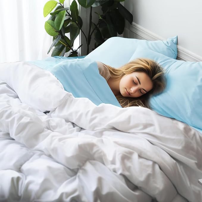 Bamboo Viscose Flat Sheets Only, 400 Thread Count Sateen Weave King Size Flat - Image 6