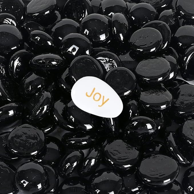 11LB Fire Glass Beads Flat Glass Marbles by Ausluru